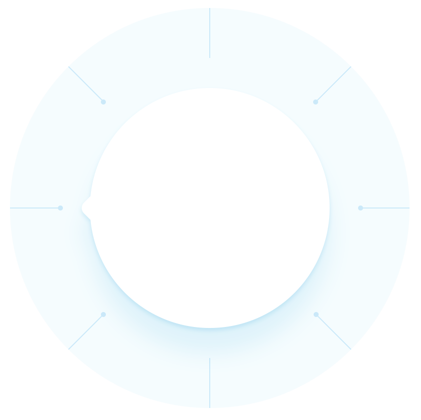 Meridol cirkle with lines risks circle